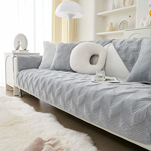 WYJHNLBEDC Sofa/Couch überzug, Sofabezug L Form/U Form/Ecksofa 3/2/1 Sitzer, Sofa überwurfdecke, Warmer Super Weicher Samt Sofaschoner Decken, Sofaschutz Decke Hund Kratzschutz Katze, 70x210cm