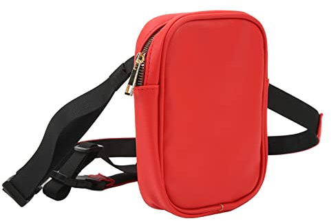 Topyond Outdoor-Beintasche aus PU-Leder Mit Oberschenkelgurt,Bauchtasche für Damen, Beintasche Mit Hoher Kapazität Und Hüfttasche Für Frauen, Die Mit Dem Motorrad Unterwegs Sind(Rot)