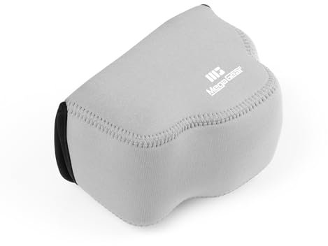 MegaGear Neoprene Camera Case for Sony Alpha a6700 (16-50mm) - Stylish and Protective Digital Photography Bag - Gray