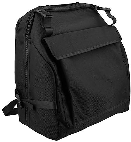 Yheonver Schwarzer Oxford Akkordeon Koffer Aufbewahrungs Tasche für 48 Bass Akkordeons, 318924