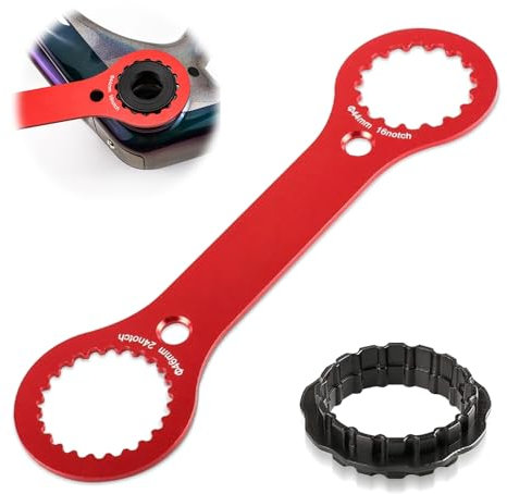 BNGXR BB-Schraubenschlüssel,Fahrrad Innenlager Schraubenschlüssel,Tretlager Entferner,Mountainbike Repair Tool,Centerlock Werkzeug, Für Dub/Tl-Fc32 / Tl-Fc25 / Tl-Fc24 Für Fahrradreparaturen -Rot