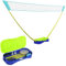 SPORTNOW 4m Badminton Set with Volleyball, Portable Badminton Net with Two Rackets, Two Shuttlecocks, Carry Case, for Indoor, Outdoor Sports