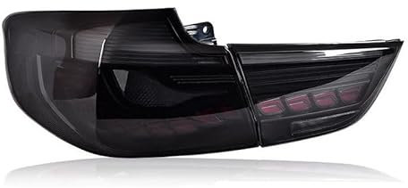 Auto Rückleuchten für BMW GT Series3 F34 318 320 325 328 330 M4 2013~2020,Auto Rückfahrscheinwerfer Bremslicht Wasserdicht Rücklichter Änderung Zubehör,Black