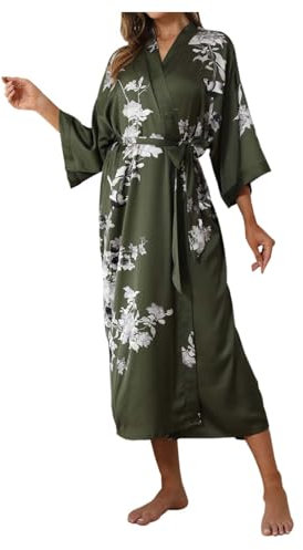 JokeLomple Peignoir Femme Serviette Bain - Peignoir en Tissu Éponge Absorbant Robes Chambre et Kimonos Léger et Long Peignoir Léger pour Femme Eponge Vêtements Détente pour Spa Piscine Plage