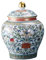 Chinesisches Ingwerglas Keramik-Ingwerglas Mit Deckel, Vase, Porzellanglas, Dekorative Blumenvasen, Handgefertigtes Porzellan Vase Porzellanglas(C)