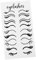 UKCOCO Wimpern-Eyeliner-Wandaufkleber Salon-Tapete Wimpern Aufkleber Wohnzimmerdekoration und Accessoires Schlafzimmerdekor Augen-Wandaufkleber Friseursalon- PVC Black