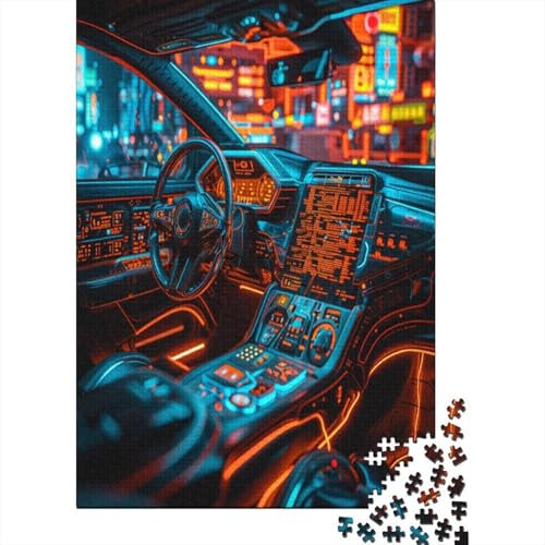 Future Cars 1000 Piece Jigsaw Puzzles For Adults And Kids Jigsaw Puzzle Gifts Recycled Cardboard Jigsaws 1000 Pieces for Adults And Children 1000pcs (75x50cm)