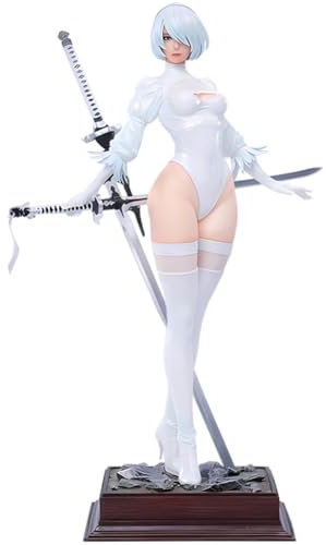 Zhongkaihua Anime-Action-Figur Nr. 2, Typ B 2B, stehende Figur, 28 cm, Modell PVC, 2B Yorha/2Bautomata, Actionfiguren, Desktop-Statue, Dekoration, Sammlerfiguren, Geschenke