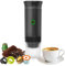 Bostar Máquina de Café Portátil, Cafetera Espresso 3 en 1 Eléctrica Portátil Expreso Recargable para Cápsulas Pequeñas o Grandes y Café Molido para Oficina Viaje Camping (Negro)