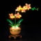 BrickBling Juego de Luces LED Compatible con LEGO 10343 Mini Orchid Botanical Collection Set, Iluminación Decorativa para Mini Orchid 10343 Juguete Creativo