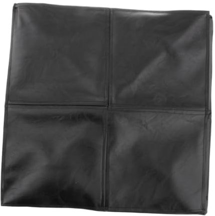 FLCPJGV Pouf-Bezug ohne Füllung, Sitzpouf für Wohnräume und Schlafräume, Schwarzes Quadrat