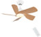 CJOY Ventilatore da Soffitto con Luce e Telecomando, 76cm Ventilatore da Soffitto Silenzioso, 6 Velocità, 5 Pale Reversibili DC, 3 CCT Dimmerabile, Timer, Funzione di Memoria, Modalità Sleep