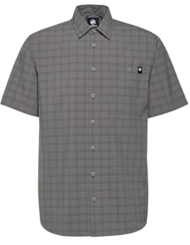 Mammut Lenni Shirt Men | Outdoor Hemd für Herren, Atmungsaktiv, Kurzarm | Steel-Black, XL