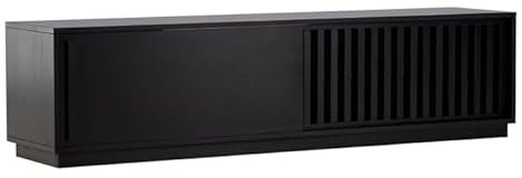 Paris Prix Meuble TV Design Nervuré Lugo 180cm Noir