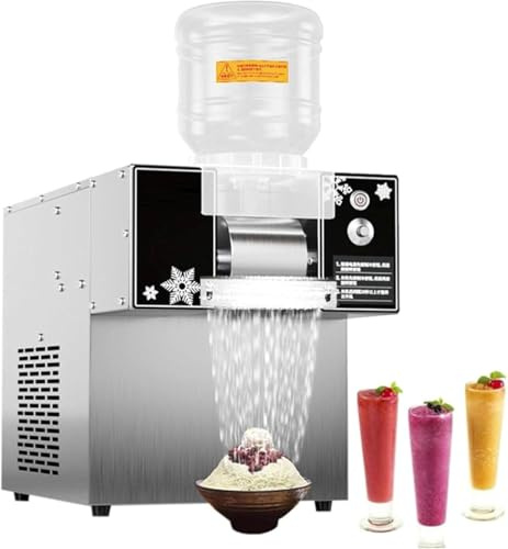 360 W/750 W/1200 W elektrische Eismaschine für Restaurants, Eiscreme, Schneeflocken-Eismaschine 60 kg/120 kg/180 kg, koreanische Bingsu-Maschine, Eiszerkleinerer für Schneekegel,120kg