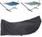 Wasserdicht Hängematte Abdeckung ,Abdeckplane für Hängematten für Outdoor Garten mit Aufbewahrungstasche, 210D Oxford Schutzhülle für Hängemattenständer mit Verstell(Size:370*140*93cm,Color:schwarz)