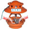 Extractor de Chimenea de 80 W con Inductor de Tiro, Modelo Redondo de 21 cm, para Quemador/leña/Chimenea
