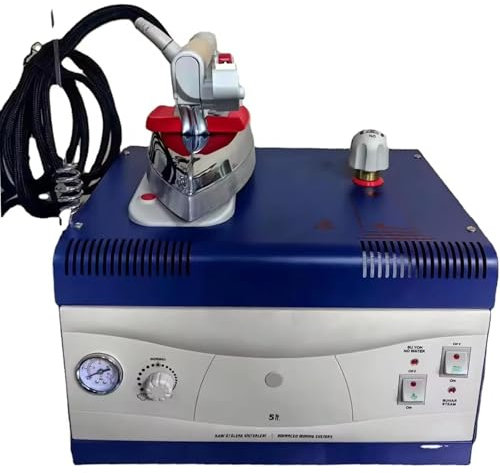 COYEUX Professional Iron Steam Generator Ironing Station, Industrial Electric Steam Iron, with Pressure Gauge, Adjustable Temperature, for Dry Cleaner, Curtain Shops