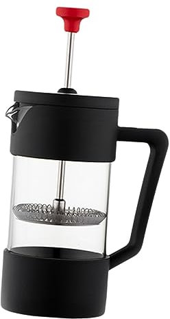 Hemobllo Cafetera Prensa Francesa de Vidrio Cafetera de Manual con Prensa de Café Inoxidable para Hogar y Oficina Filtro Reutilizable y Saludable