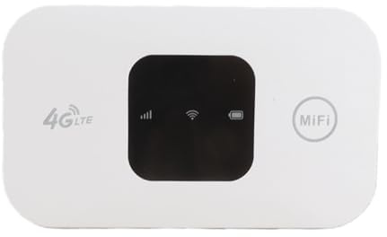 Fockety Mobiler Hotspot, tragbarer 4G LTE USB WLAN Router mit SIM Kartensteckplatz, unterstützt bis zu 10 Geräte, 2100 mAh, Reise Hotspot, WLAN Router für Tablet und Laptop