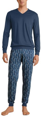 CALIDA Nightwear Xtra Bündchen-Pyjama Herren | Schlafanzug mit Bündchen, besonders weich & glatt – atmungsaktiv, anschmiegsam und formstabil für hohen Komfort