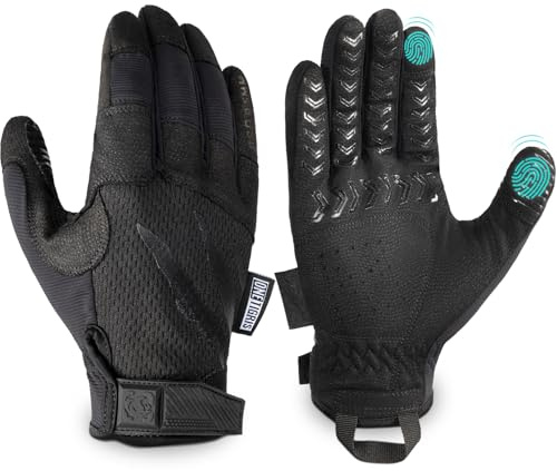 OneTigris Taktische Schießhandschuhe für Herren – Ultradünn & Atmungsaktiv mit Touchscreen-Funktion – Ideal für Airsoft, Militär, Outdoor & Motorrad