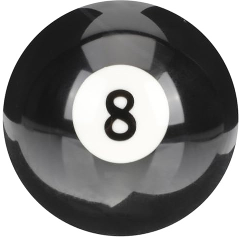 Mikikit Billard Übungsball 8 Stück Kugel aus Verschleißfestem Harz Glatte Oberfläche Pool Billardkugel für Training und Spiel