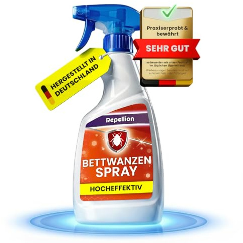 Repellion ® Bettwanzen Spray (500 ml) – Mittel gegen Bettwanzen – Umgebungsspray für Matratzen & Möbel – Schutz gegen Bettwanze im Wohnbereich