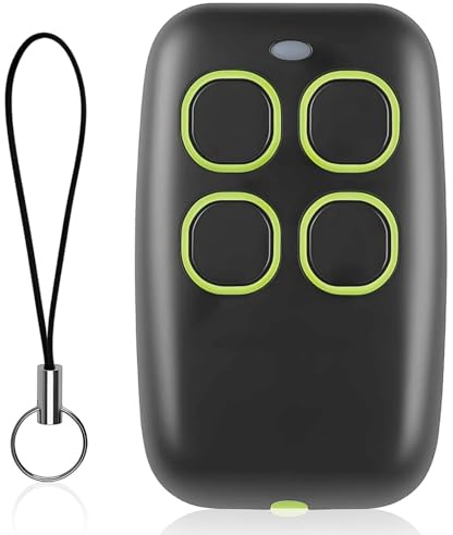 DUSEKI Mando Puerta Garaje 4 en 1 Mando de Garaje Universal Multifrecuencia 280-931 MHz Clonador Rolling Code Autoaprendizaje Compatible con BFT MITTO/M/A/RCB,TRC,GHIBLI,MURALE,KLEIO(Verde)