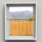 HongYa Transparenter Voile Scheibengardine Uni Bistrogardine Cafe Vorhang mit Schlaufen H/B 60/120 cm Orange