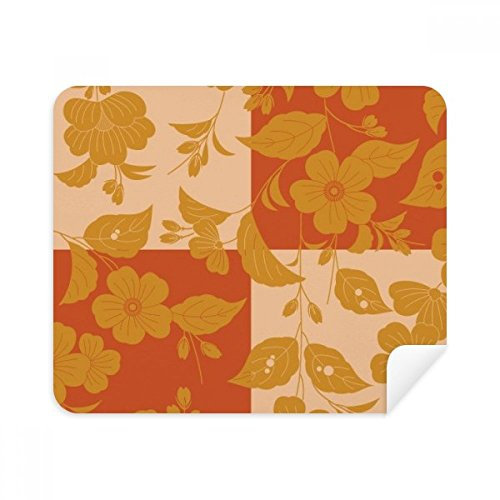 DIYthinker Japanische gelbe Blume Telefon Bildschirmreiniger Gläser Reinigungstuch 2Pcs Suede Fabric