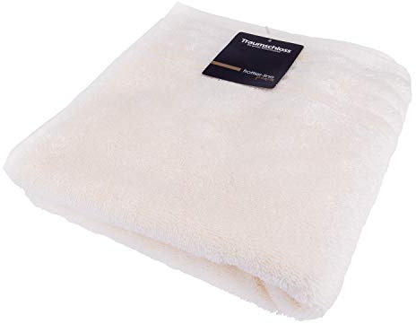 Traumschloss Frottier-Line Premium hautsympathisches Badetuch aus Baumwolle, Farbe:Creme, Größe:100x150