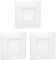 ledscom.de 3 Stück LED Treppenlicht/Wandeinbauleuchte FEX für innen und außen, eckig, 85 x 85mm, warmweiß