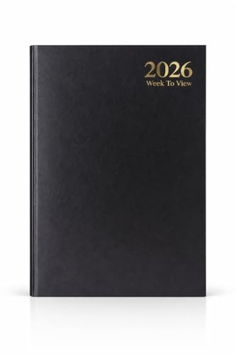 1 Above_2021 A5 Wochenplaner | WTV A5 Planer | Hardcover | Einband schwarz (schwarz)