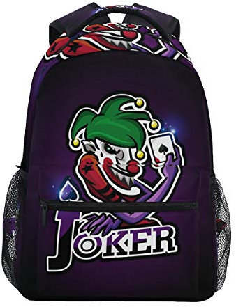 Schädel Hacker Piraterie Poker Studentenrucksack Kinderrucksack Büchertasche Schülerrucksack Laptop Rucksäcke für die Reise Teen Mädchen Jungs