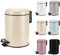 KW Soft Shade Small Round Pedal Bin 3ltr (Cream, 3 Ltr)