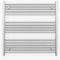 Myhomeware 800mm Wide Flat Chrome Electric Pre-Filled Heated Towel Rail Radiator For Bathroom Designer UK (800mm x 900mm (h))