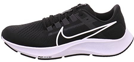 NIKE Men's Air Zoom Pegasus 38 Men's Running Shoe, Black White Anthracite Volt, 11.5 UK