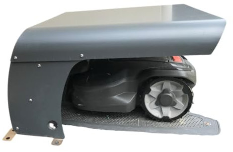 Abri Robot Tondeuse multimarque ROBOT PROTECT A 65 x 65 x 40 cm | Résistant aux intempéries + Protection UV | Pieds en INOX | matériel de Montage Inclus | Made in Europe