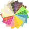 Ziranee Punktaufkleber, 16 Blatt 6mm Runde, Rund Punkt Aufkleber, Regenbogen Aufkleber, Farbkodierung, Etiketten, Markierungspunkte für Büro, Schule, Kalender, Karte, Kunsthandwerk