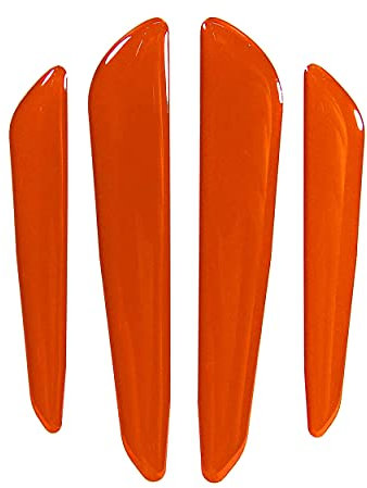 BIKE-label Autotür Kantenschutz 3D-Aufkleber selbstklebend reflektierend orange 910088VA