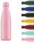 Chilly's Bouteille d'eau - Acier INOX et réutilisable - Étanche, sans Condensation - Matte - All Pink, 260ml