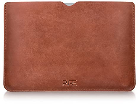 Lederhülle AVIOR MacBook Pro 16 - Laptop Schutz Hülle Cover Case Sleeve M1 M2 M3 I Hangearbeitete Ledertasche
