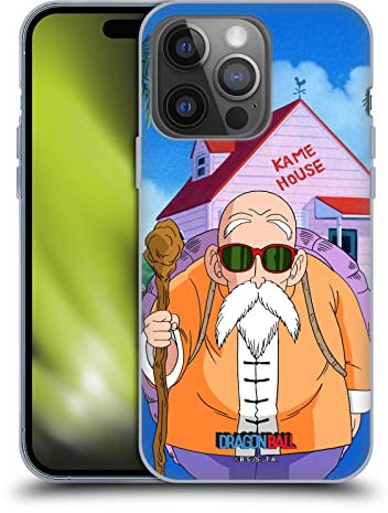 Head Case Designs Officially Licensed Dragon Ball Master Roshi Characters Gel Case [Military Grade Protection] Compatible with Apple iPhone 14 Pro and Compatible with MagSafe