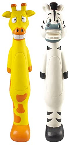 Duvoplus, Zebra/Giraffe aus Latex, 6 x 7 x 30,5 cm, Spielzeug, Hund