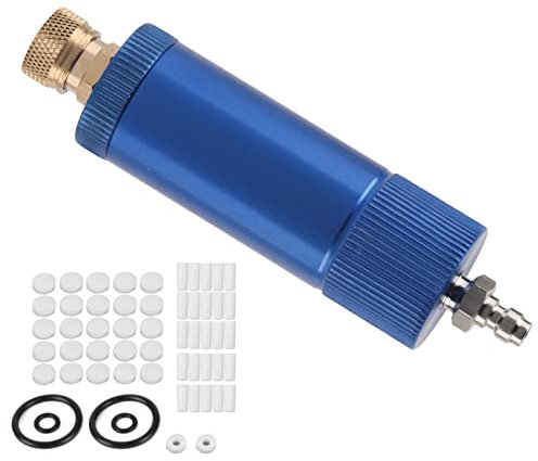Oil Water Separator, Air Compressor Filter Moisture High Pressure Water Trap Oil-Water Separator Regulator with Female&Male Threadfor synthetic compressor oilcompressor oil + pcp pump filter