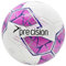 Precision Fusion FIFA Basic Training Ball, All-Weather, IMS Certified, Official, Highly Durable, 3.5mm Eva Foam, White, Pink, Purple, Size Ball 4