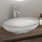 Sogood Lavabo à Poser Vasque en Verre Transparent Lave Mains Ovale de Salle de Bains Petit Lave-Mains pour WC 50,5x35x14,5 cm Minerva04