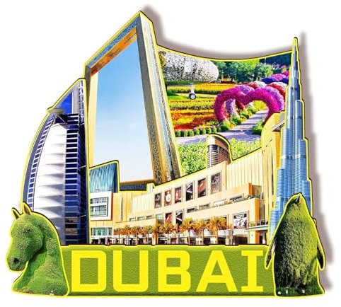 Orlaybar Dubai UAE Dekorativer Magnet 3D-Kühlschrank, Stadt, Reise, Souvenir, Touristengeschenke, handgefertigtes Handwerk, Kühlschrankmagnet, Heimdekoration -1127