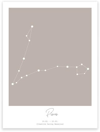 Bildershop-24 Sternzeichen Pisces/Fische, 70x100 cm
